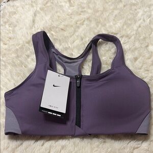 Nike Purple High-Impact Sports Bra Womens Small